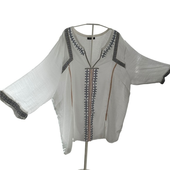 MBLM Embroidered Tunic Top – Size 3X - Picture 11 of 13